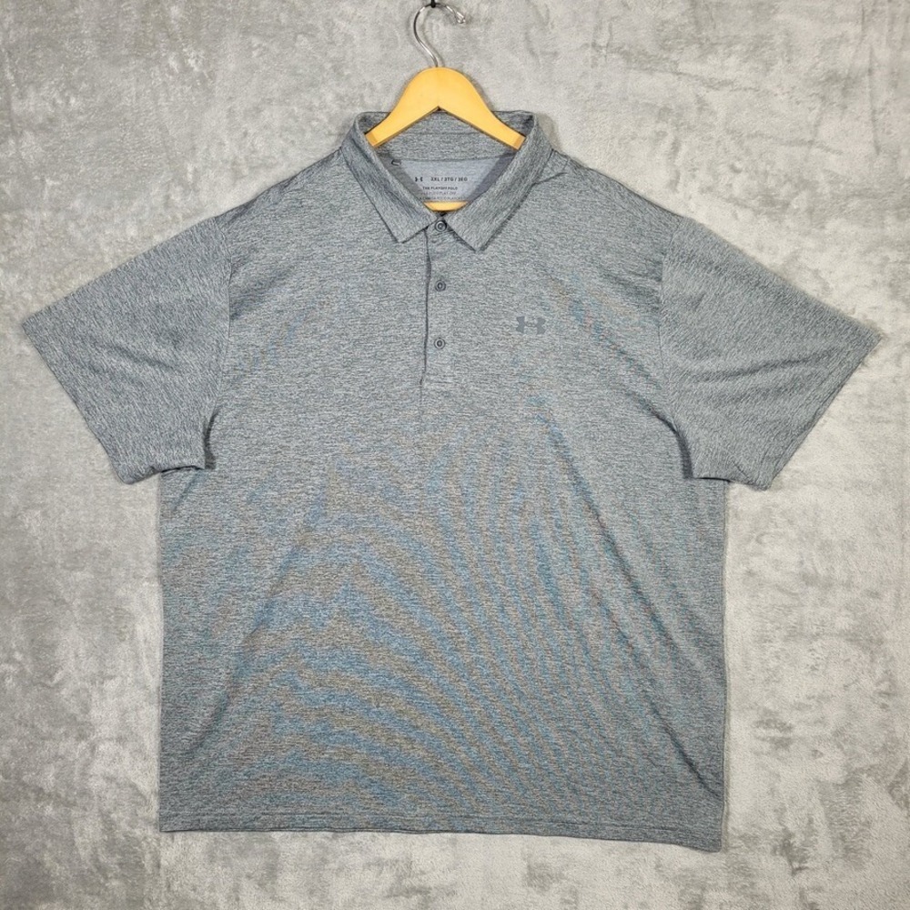 Under Armour Shirt Mens 3XL The Playoff Polo Golf Gray XXXL Performance Stretch
